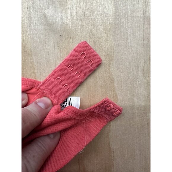 Victoria Secret Sports Bra 38DDD Neon Orange Padded Full Coverage Razor Back - Picture 6 of 6